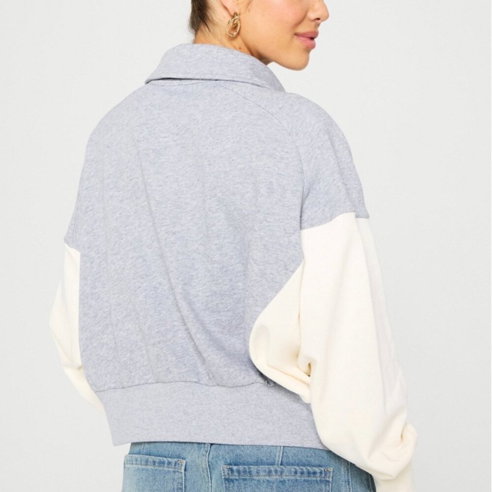 Fabletics Year round Terry Snap Front Sweater - Picture 2 of 9